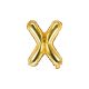 Fóliový balón Písmeno "X" zlatý