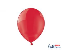Balóny kryštalové 30 cm, maková červená (100 ks)