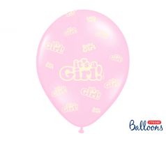 Balóny It´s a Girl, 30 cm, baby ružové (1 bal / 50 ks.)