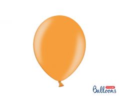 Balóny metalické oranžové, 30 cm (10 ks)