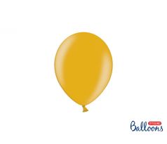 Balóny metalické 12 cm, zlaté (1 bal / 100 ks)
