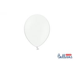 Balóny pastelové 12 cm, čisto biele (1 bal / 100 ks)