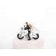 Dekoračná figúrka Novomanželia na motocykli, 11,5 cm