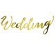 Banner Wedding zlatý