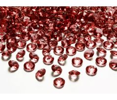 Kryštálové diamanty červené, 12mm