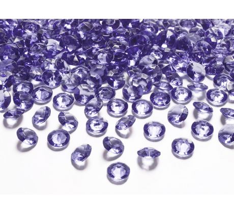Kryštálové diamanty fialové, 12mm