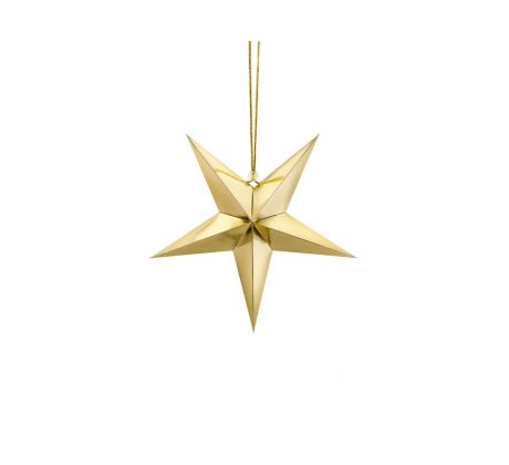 Visiaca dekorácia Zlatá hviezda malá