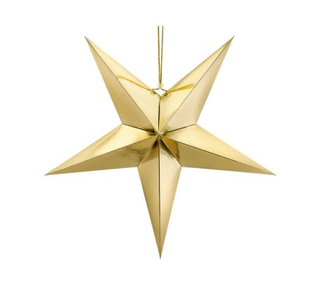 Visiaca dekorácia Zlatá hviezda veľká