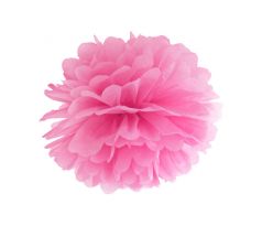Pomponová guľa ružová, 25 cm