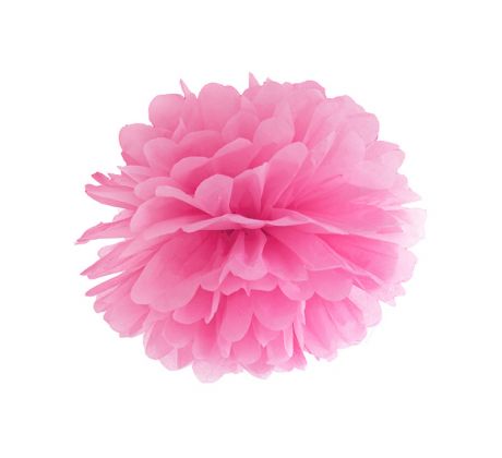 Pomponová guľa ružový, 35 cm