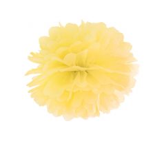 Pomponová guľa žltá, 25 cm