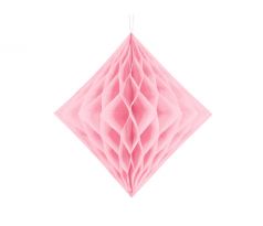 Honeycomb diamant, svetloružový, 20 cm