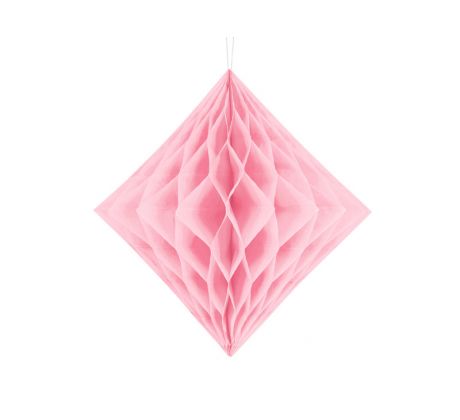 Honeycomb diamant, svetloružový, 30 cm