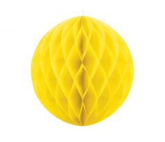 Papierová guľa, žltá, 20 cm