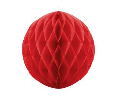Papierová guľa, červená, 40 cm