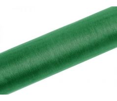 Organza smaragdovo zelená úzka, 16cm x 9m