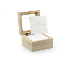 Kniha hostí - svadobná krabica, 9,5 x 9,5 x 6 cm, anglická verzia