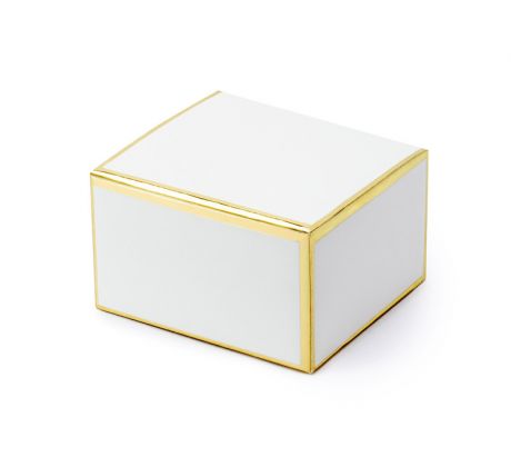 Darčekové krabičky, biele, 6 x 3,5 x 5,5 cm (1 bal / 10 ks)