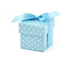 Box na darčeky modrý