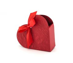 Darčekové krabičky Srdce, červené (1 bal / 10 ks)