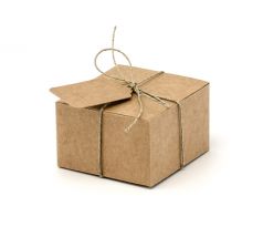Darčekové krabičky so štítkami, 6x5,5x3,5cm (1 bal / 10 ks.)