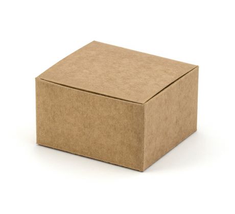 Darčekové krabičky, kraft, 6x5,5x3,5cm (1 bal / 10 ks)