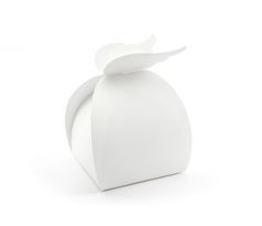 Krabička na tortu, biela s krídlami, 8,5 x 14,5 x 8,5 cm (1 bal / 10 ks)