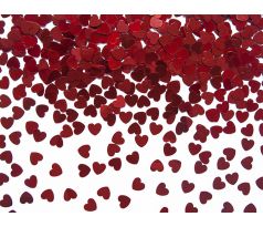 Srdcové konfety, červené, 5 mm, 30 g