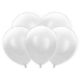 LED balóny 30 cm, biele (1 bal / 5 ks)