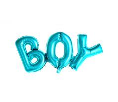 Fóliový balón Boy, 67x29 cm, modrý