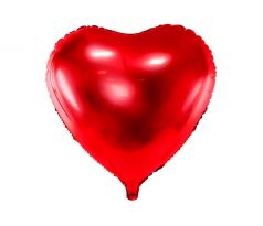 Fóliový balón Srdce, 45 cm, červený