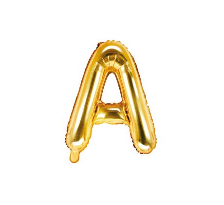 Fóliový balón Písmeno "A" zlatý