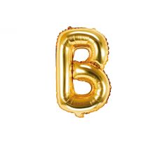 Fóliový balón Písmeno "B" zlatý