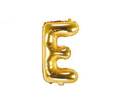 Fóliový balón Písmeno "E" zlatý