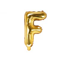 Fóliový balón Písmeno "F" zlatý