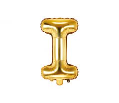 Fóliový balón Písmeno "I" zlatý