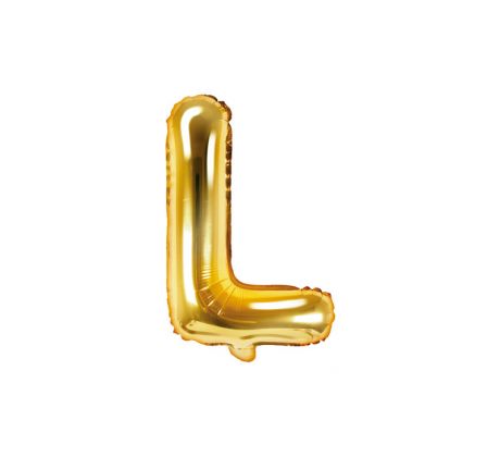 Fóliový balón Písmeno "L" zlatý