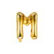 Fóliový balón Písmeno "M" zlatý