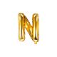 Fóliový balón Písmeno "N" zlatý