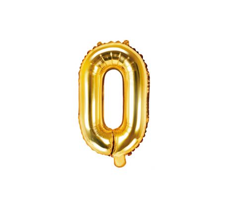 Fóliový balón Písmeno "O" zlatý