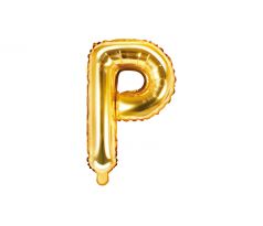 Fóliový balón Písmeno "P" zlatý