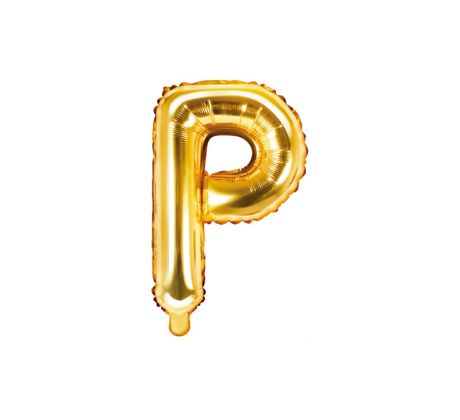 Fóliový balón Písmeno "P" zlatý