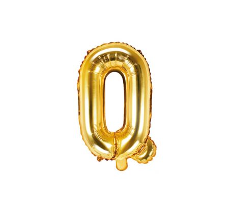 Fóliový balón Písmeno "Q" zlatý