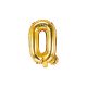 Fóliový balón Písmeno "Q" zlatý