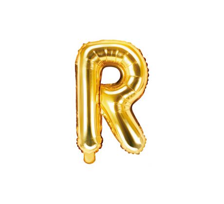 Fóliový balón Písmeno "R" zlatý