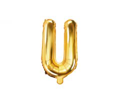 Fóliový balón Písmeno "U" zlatý