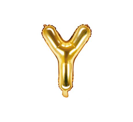 Fóliový balón Písmeno "Y" zlatý