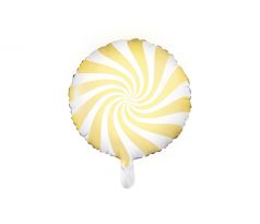 Fóliový balón Candy žltý