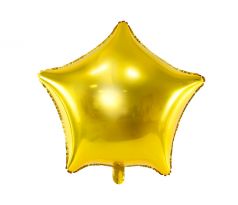 Fóliový balón Hviezda, 48 cm, zlatý