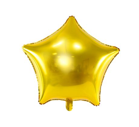 Fóliový balón Hviezda, 48 cm, zlatý